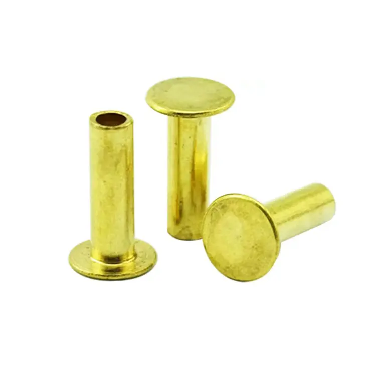 Rivets semi-tubulaires en laiton