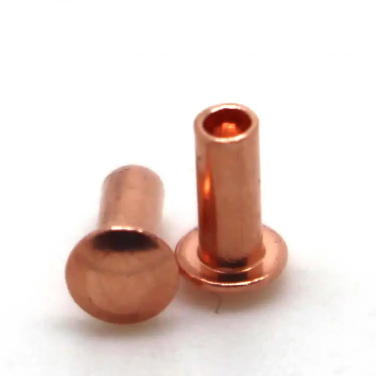 Rivets semi-tubulaires en cuivre