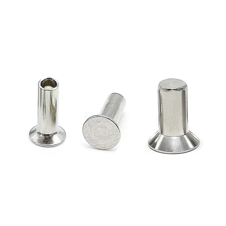 Rivets semi-creux à tête fraisée