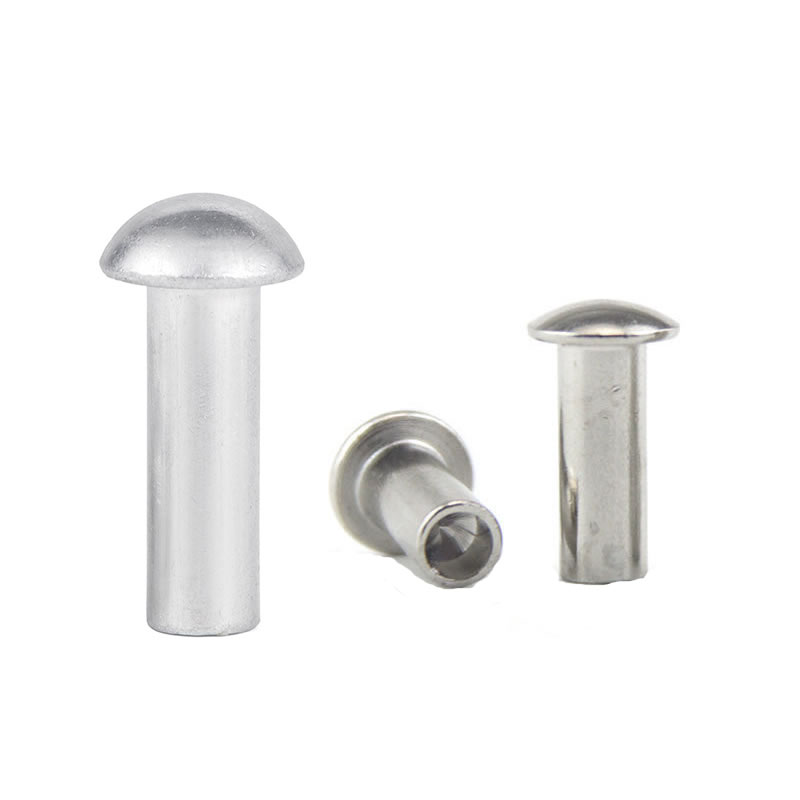 Rivets semi-creux à tête champignon