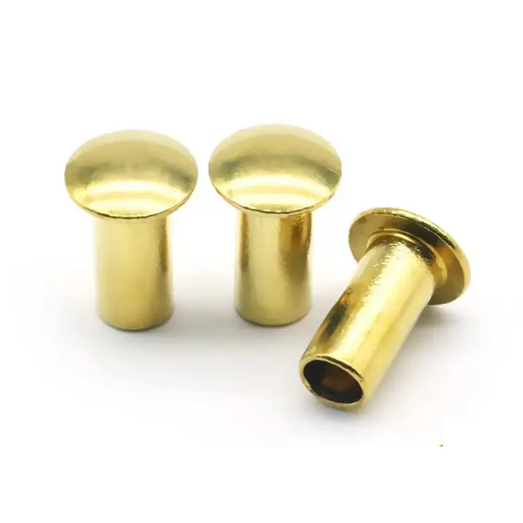 Rivet semi-tubulaire de tête de champignon