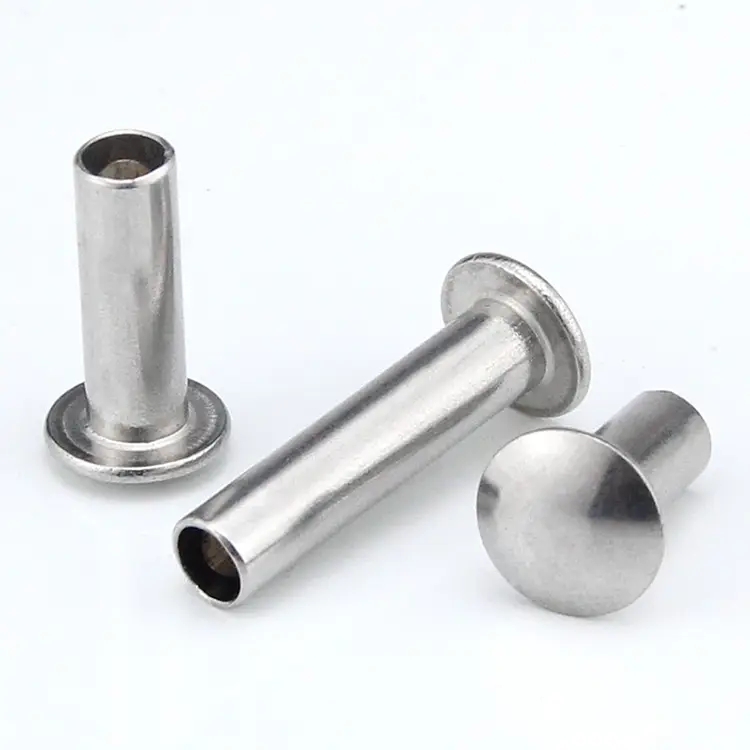 Rivet semi-tubulaire à tête ronde
