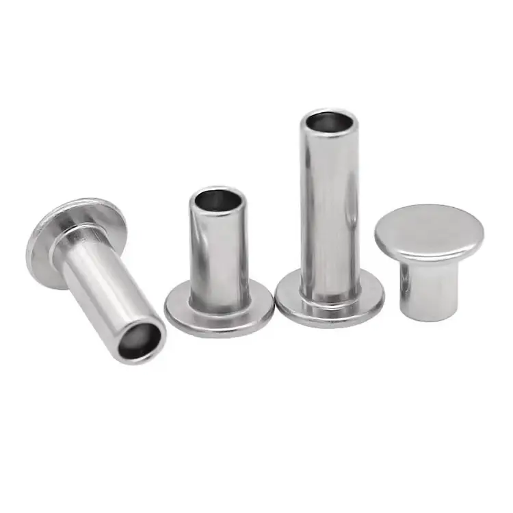 Rivets semi-tubulaires en acier inoxydable