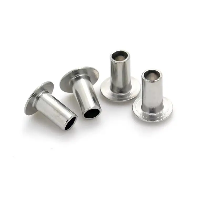 Rivet semi-tubulaire en acier